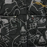 Vintage Y2K Ed Hardy Jacket Womens Small Black Love Kills Christian Audigier Full Zip