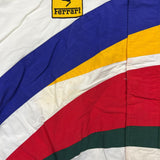 Vintage 90s Apex One Michael Schumacher NASCAR Jacket Mens XL White F-1 Ferrari 333 Scandia