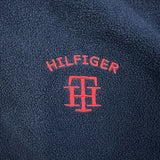 Vintage 90s Tommy Hilfiger Fleece Mens Small Blue Pullover 1/4 Zip Jacket