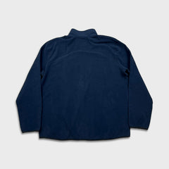 Roots Canada Fleece Mens 2XL Blue Classic Outdoor Pullover T Snap Jacket