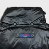 Vintage 90s Tommy Hilfiger Jacket Mens Large Black Tommy Jeans Full Zip Puffer Down Coat