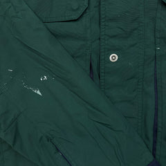 Vintage 90s Tommy Hilfiger Jacket Mens Medium Green Flag Outdoor Full Zip Coat