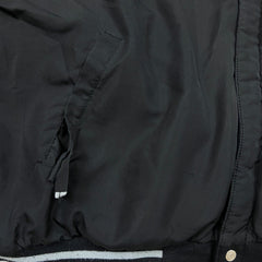 Vintage 90s Jeff Hamilton Chicago White Sox Jacket Mens 3XL Reversible Varsity MLB Baseball Leather