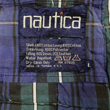 Vintage 90s Nautica Jacket Mens Large Red Full Zip Faded Outdoor Long Parka Coat