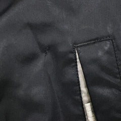 Vintage Y2K Nike Sportswear Jacket Mens Small Black Reversible Fleece Swoosh Coat