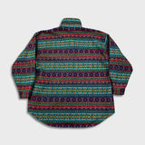 Vintage 90s PK Elliot Sport Fleece Mens Large Aztec USA Button Up Jacket