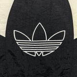 Vintage 90s Adidas Jacket Mens Black XL Full Zip Trefoil Spell Out