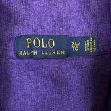Polo Ralph Lauren Sweatshirt Mens XL Purple Pony 1/4 Zip Pullover