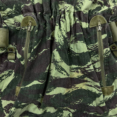 Vintage 80s Tactical Military Army Vest Mens Small Green Camo Sniper Utility Button Up