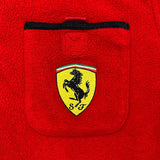 Vintage 1999 Ferrari Fleece Mens Medium Red 1/4 Zip Racing Jacket