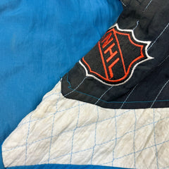 Vintage 90s Starter San Jose Sharks Jacket Mens Large Blue 1/4 Zip NHL Hockey Pullover