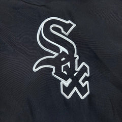 Vintage 90s Jeff Hamilton Chicago White Sox Jacket Mens 3XL Reversible Varsity MLB Baseball Leather
