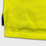 Vintage 90s Adidas Sweatshirt Mens Medium Yellow 1/4 Zip Pullover