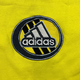 Vintage 90s Adidas Sweatshirt Mens Medium Yellow 1/4 Zip Pullover