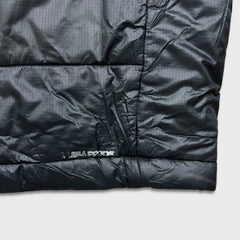 Adidas Clima Proof Jacket Mens Large Black Puffer Full Zip Spell Out Coat