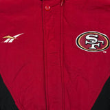 Vintage 1996 Pro Line Reebok San Francisco 49ers Jacket Mens XL Red  NFL Football Full Zip Sports