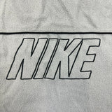 Vintage Y2K Nike Sportswear Jacket Mens Small Black Reversible Fleece Swoosh Coat