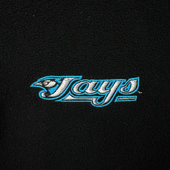 Vintage Y2K Toronto Blue Jays Fleece Mens XL Black Baseball MLB 1/4 Zip Jacket