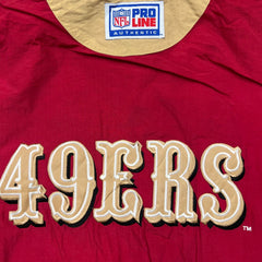 Vintage 1996 Pro Line Reebok San Francisco 49ers Jacket Mens XL Red  NFL Football Full Zip Sports