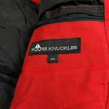 Moose Knuckles Jacket Mens Small Red Original Ballistic Bomber Fur Heavy Full Zip Down Coat