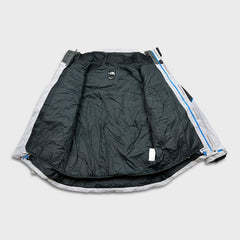 The North Face Jacket Mens Large Gray HyVent Full Zip Outdoor Bomber Heavy Coat