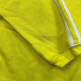 Vintage 90s Adidas Sweatshirt Mens Medium Yellow 1/4 Zip Pullover