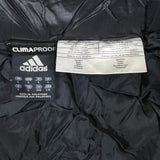 Adidas Clima Proof Jacket Mens Large Black Puffer Full Zip Spell Out Coat