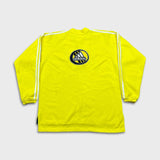 Vintage 90s Adidas Sweatshirt Mens Medium Yellow 1/4 Zip Pullover