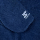 Vintage 90s Starter Blank Fleece Mens Large Blue Outdoors 1/4 Zip Pullover Jacket