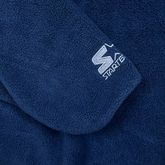 Vintage 90s Starter Blank Fleece Mens Large Blue Outdoors 1/4 Zip Pullover Jacket