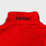 Vintage 1999 Ferrari Fleece Mens Medium Red 1/4 Zip Racing Jacket