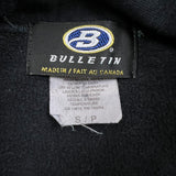 Vintage 90s Toronto Maple Leafs Bulletin Sweatshirt Mens Small Black Hockey 1/4 Zip NHL Hockey Pullover