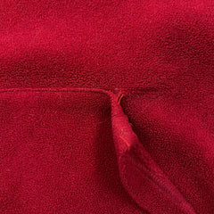 Vintage 90s Gap Fleece Mens Small Red Spell Out Distressed Pullover Jacket