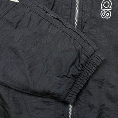 Vintage 90s Adidas Jacket Mens Black XL Full Zip Trefoil Spell Out