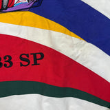 Vintage 90s Apex One Michael Schumacher NASCAR Jacket Mens XL White F-1 Ferrari 333 Scandia