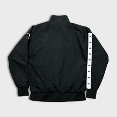 Vintage Y2K Kappa Sweatshirt Mens Medium Black 1/4 Zip Tracksuit Top Pullover