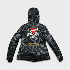 Vintage Y2K Ed Hardy Jacket Womens Small Black Love Kills Christian Audigier Full Zip